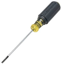 Load image into Gallery viewer, Klein Tools 612-4 Screwdriver, Flat Head Terminal Block Screwdriver, 1/8-Inch Cabinet Tip, 4-Inch Round Shank