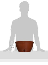 Load image into Gallery viewer, EMSCO Expandable Hose Hider – Expandable Hose Storage Pot – Rustic Terra Cotta