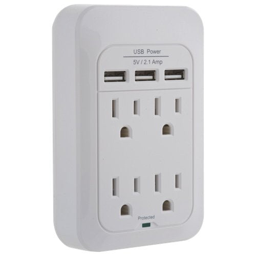 Insignia 4-Outlet Surge Protector With USB (NS-PWS548U-C)
