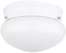 Load image into Gallery viewer, Sunset Lighting F3282-30 One Light Convertible Flush Mount, White Finish with Opal Glass