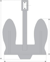 Load image into Gallery viewer, SeaSense Navy Anchor 28-Pound, Vinyl Coated