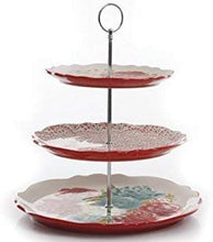 Load image into Gallery viewer, The Pioneer Woman Blossom Jubilee 3-Tier Serving Tray (1)