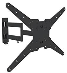 Heavy-duty TV Wall Mount(05417A) Full Motion Bracket for most 23-55 inch LED/LCD/OLED/Plasma Flat Screen ,Tilt 15 Degree,Swivel 90 Degree,VESA up to 600 x 400,Max Load 77lbs.Power by ProHT