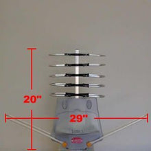Load image into Gallery viewer, BoostWaves Supreme Amplified Outdoor Remote Controlled HDTV UHF VHF Antenna FM Radio 360 Degree Motorized Rotation Kit with 50ft RG6 and Clips Works UP to 2 TV&#39;s- Premium Flagship Model!