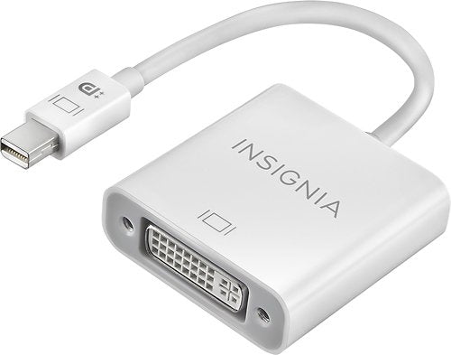 Insignia™ - Mini DisplayPort-to-DVI Adapter - White