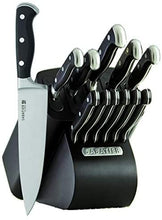 Load image into Gallery viewer, Sabatier 5236954 Stainless Steel Hollow Handle Edgekeeper Knife Block Set 16-Peice Bamboo