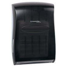 Load image into Gallery viewer, Kimberly Clark Professional Universal Folded Paper Towel Dispenser (09905), for Kleenex and Scott Brand Multifold and C-fold, 13.3” x, 5.9” x 18.9”, Smoke (Black)