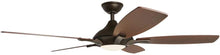 Load image into Gallery viewer, Petersford 52 in. Integrated LED Indoor Oil Rubbed Bronze Ceiling Fan with Light Kit and Remote Control