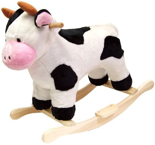 Happy Trails Cow Plush Rocking Animal