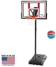 Load image into Gallery viewer, Lifetime 90491 Portable Basketball System, 48 Inch Shatterproof Backboard w/Basketball Included