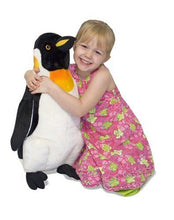 Load image into Gallery viewer, Melissa &amp; Doug Penguin Giant Stuffed Animal (Wildlife, Soft Fabric, Beautiful Penguin Markings, 23.5" H x 17" W x 9.8" L)