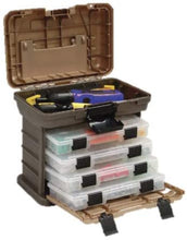 Load image into Gallery viewer, Plano Molding 135430 Stow N' Go Pro Rack with 4 #23500s Prolatch Organizers,Graphite Gray, Sandstone