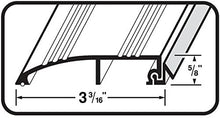 Load image into Gallery viewer, Low 3-3/16" Wide Aluminum Door Bumper Threshold - #99010