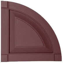 Load image into Gallery viewer, Mid-America 00 97 0003 167 Bordeaux 14 3/4" Raised Panel Shutter Quarter Round Arch Top (Pair)