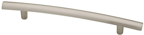 Arched 5-1/16 in. (128 mm) Center-to-Center Satin Nickel Drawer Pull (12-Pack)