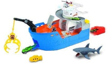 Load image into Gallery viewer, Adventure Force Light and Sound Shark Ship Playset Crane, Submarine Squirter, Light and Sound Action