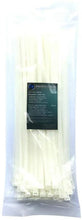 Load image into Gallery viewer, Industro 15-1/2&quot; Nylon Reusable Cable Ties, White - 100 Pack