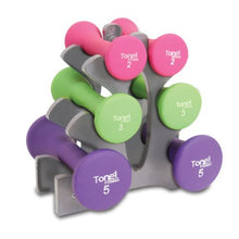 Load image into Gallery viewer, Tone Fitness 20-Pound Hourglass Dumbbell Set | Weight Set