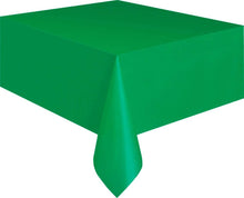 Load image into Gallery viewer, Emerald Green Plastic Table Cover 54&#39;&#39; x 108&#39;&#39; Rectangle