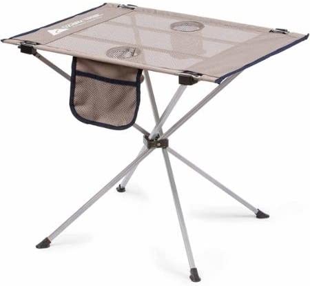 Folding Tables Ozark Trail Small Compact Side Table, Warm Gray