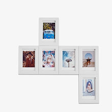 Load image into Gallery viewer, MAGNAFRAME Magnetic Picture Frame for Fuji Instax Mini Photos - Photo Gallery 6 Pack (White)