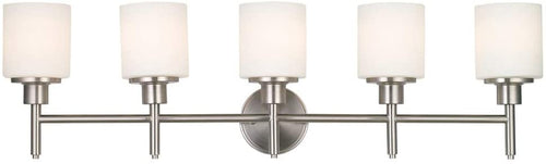 Design House Aubrey Transitional Indoor Wall Light Dimmable Frosted Glass