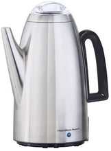 Load image into Gallery viewer, Hamilton Beach 12 Cup Electric Percolator Coffee Maker with Cool Touch Handle, Stainless Steel (40614R)