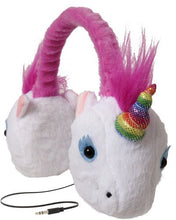 Load image into Gallery viewer, ReTrak Retractable Animalz Tangle-Free, Volume Limiting (85 dB) Over Ear Headphones for Kids, Pink Bunny (ETAUDFBNY)