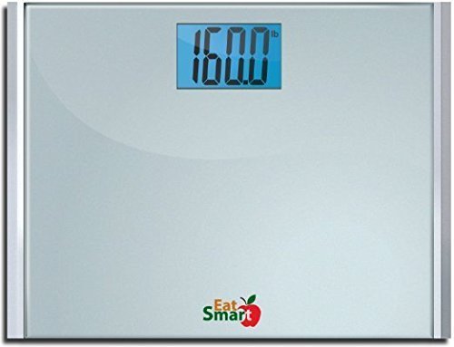 EatSmart Precision Plus Digital Bathroom Scale with Ultra-Wide Platform, 440 Pound Capacity