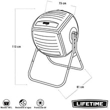 Load image into Gallery viewer, Lifetime 60076 50 Gallon Compost Tumbler