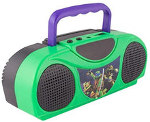 Load image into Gallery viewer, Teenage Mutant Ninja Turtles Radio Karaoke Kits, 16365 Little Star Music Player, Portable radio FM/AM radio, Includes a corded microphone &amp; Adds a retro feel, Durable handle, Green