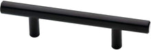 Load image into Gallery viewer, 3 in. (76mm) Center-to-Center Matte Black Bar Pull (10-Pack)