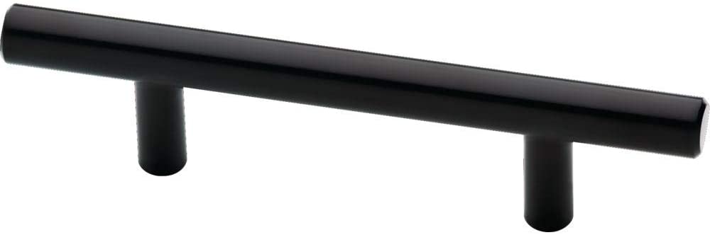 3 in. (76mm) Center-to-Center Matte Black Bar Pull (10-Pack)