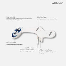 Load image into Gallery viewer, Luxe Bidet Neo 185 (Elite Series) - Self Cleaning Dual Nozzle - Fresh Water Non-Electric Mechanical Bidet Toilet Attachment w/Strong Faucet Valves and Metal Hoses