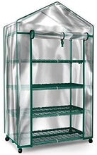Load image into Gallery viewer, Home-Complete Mini Greenhouse-4-Tier Indoor Outdoor Sturdy Portable Shelves-Grow Plants, Seedlings, Herbs, or Flowers In Any Season-Gardening Rack