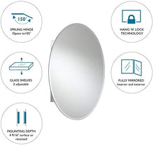 Load image into Gallery viewer, Jacuzzi PD43000 31&quot; H x 21&quot; W x 4-1/2&quot; D Single Door Medicine Cabinet, Silver Aluminum