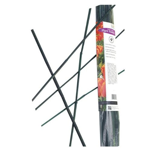 Gardener's Blue Ribbon BB4 25-Pack Bamboo Plant Stakes, 4-Feet, Green