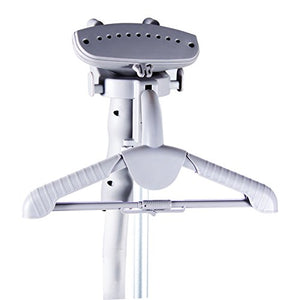 The Laundry POD LP401UPS Full Size Upright Clothes Steamer Wrinkle Release + Sterilizer for Garments, Laundry, Linen, Drapery + Cleaning with Quick Heat, Fabric Brush & Hanger Silver