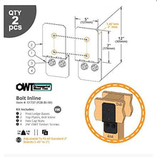Load image into Gallery viewer, OZCO 51737 Ironwood 8-inch Post to Beam Bolt Inline Connector (2 per Pack)