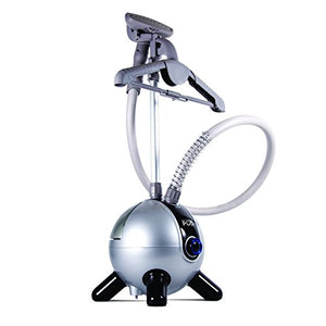 The Laundry POD LP401UPS Full Size Upright Clothes Steamer Wrinkle Release + Sterilizer for Garments, Laundry, Linen, Drapery + Cleaning with Quick Heat, Fabric Brush & Hanger Silver