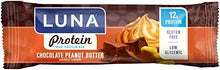 Load image into Gallery viewer, LUNA Protein - Gluten Free Protein Bar - Chocolate Peanut Butter - (1.59 Ounce Snack Bar, 6 Count)