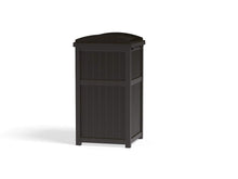 Load image into Gallery viewer, Suncast 33 Gallon Outdoor Trash Hideaway with Lid