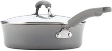 Load image into Gallery viewer, Rachael Ray Hard Enamel Cookware Set 14 Piece Sea Salt Gray