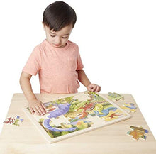 Load image into Gallery viewer, Melissa &amp; Doug Dinosaurs Wooden Jigsaw Puzzle With Storage Tray (24 pcs)