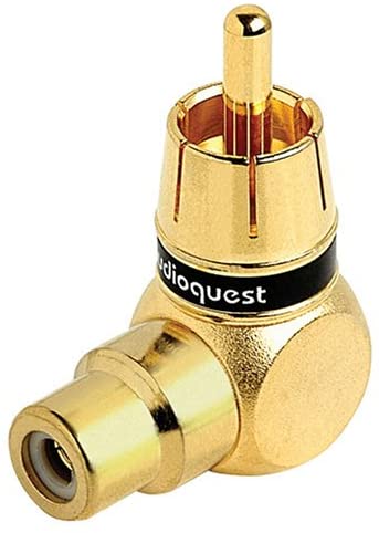 AudioQuest 90 Degree RCA male to RCA female adapter