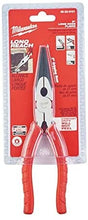 Load image into Gallery viewer, Milwaukee 48-22-6101 8-Inch Long Nose Pliers with Reaming Head and Onboard Fish Tape Pulling