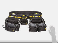 Load image into Gallery viewer, ToughBuilt - Contractor Tool Belt Set - Includes 3 Pouches, Padded Belt, Heavy Duty, Deluxe Premium Quality, Durable - 36 Pockets, Hammer Loop, 3 Patented ClipTech Hubs - (TB-CT-101-4)