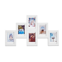 Load image into Gallery viewer, MAGNAFRAME Magnetic Picture Frame for Fuji Instax Mini Photos - Photo Gallery 6 Pack (White)