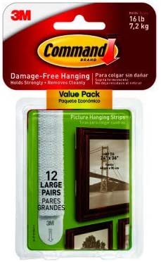 Command Picture Hanging Strips Large White 48 Sets