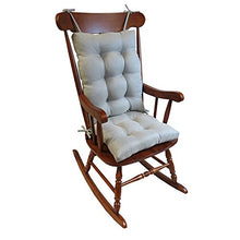 Load image into Gallery viewer, Klear Vu Omega Rocking Chair Pad Set Seat: 17 x 17 x 3 inch Seat Back: 17 x 21 x 3 inch, Gray